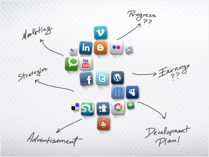 social media icons